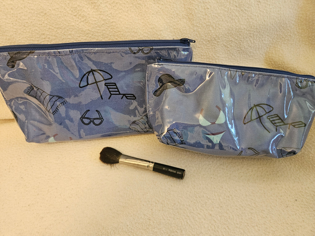 4 Bag Travel Set, Bathing Suit, Passport, Toiletry and Makeup Bags