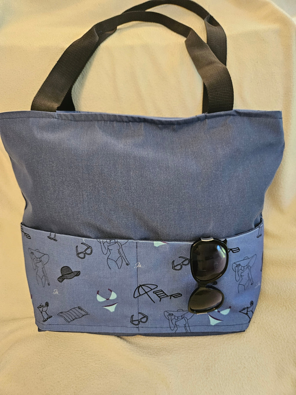 Travel Tote, Water Resistant, Bikini Fabric Design