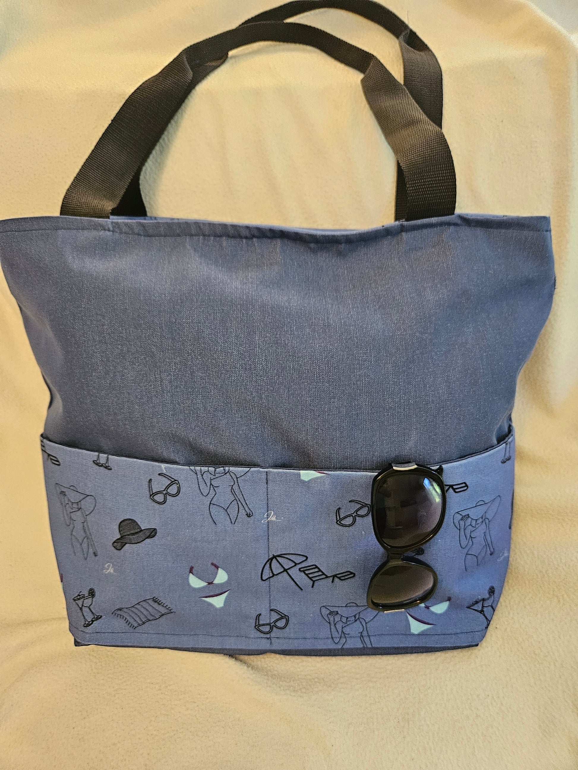 Travel Tote, Water Resistant, Bikini Fabric Design