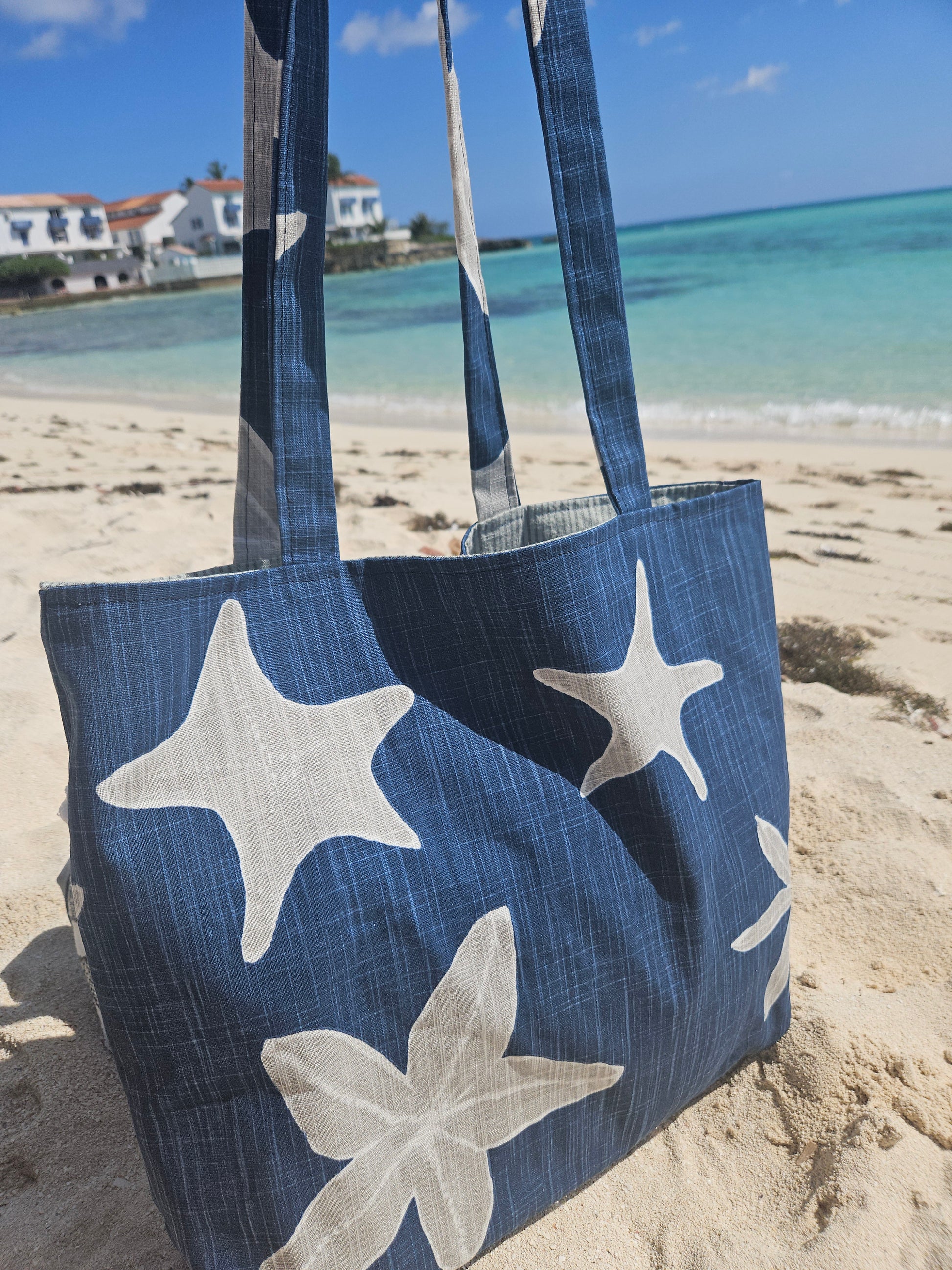 Starfish Tote Bag, Water Resistant, One of a Kind
