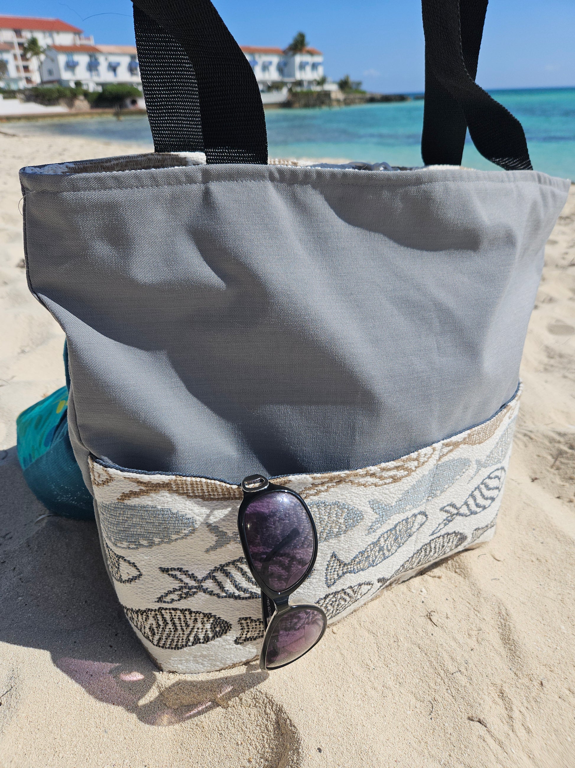 Fish Travel Tote Bag, One of a Kind, Water Resistant