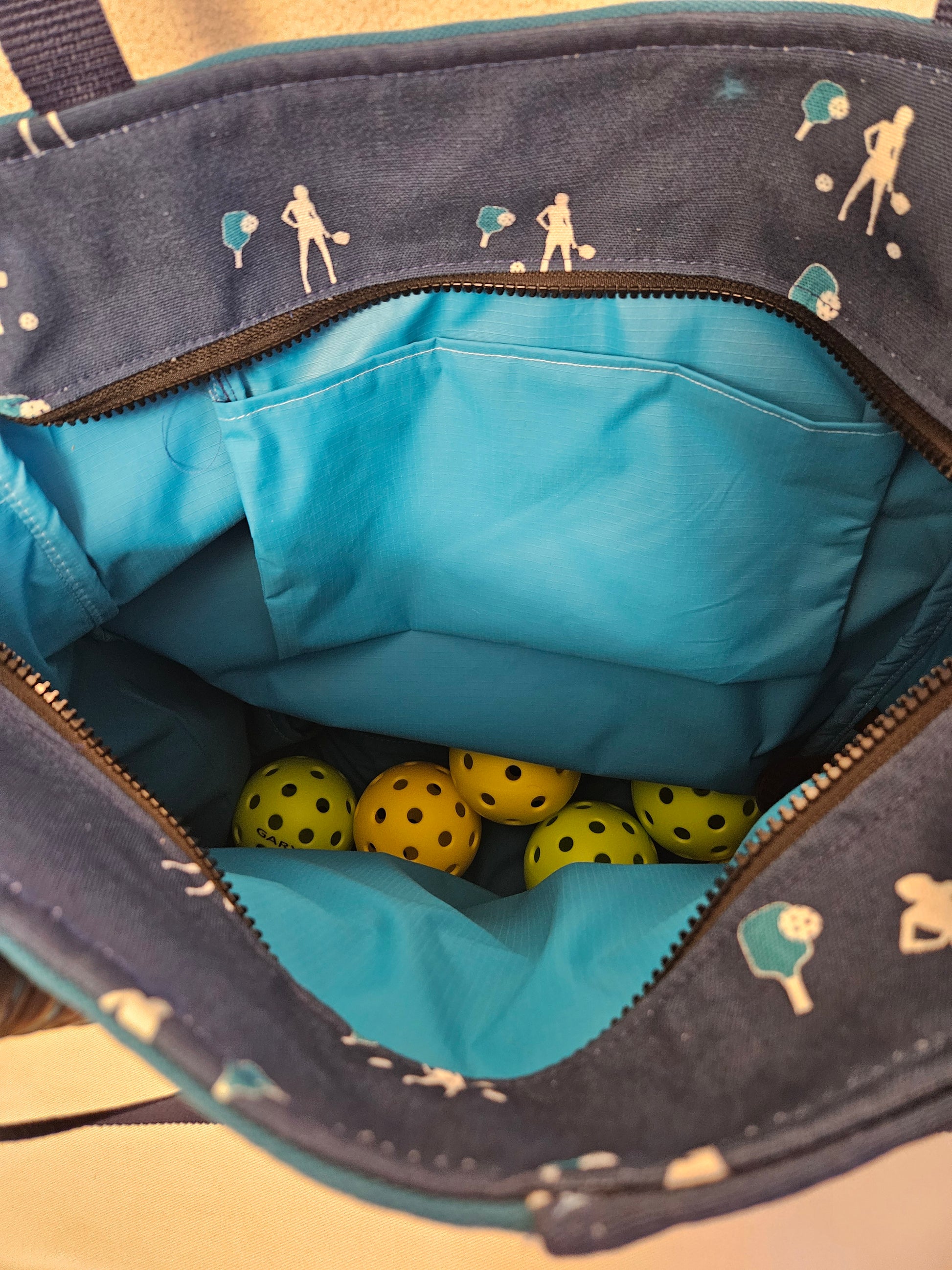 Pickleball Tote Bag, Water Resistant